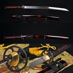 31" Authentic Japanese Samurai Sword Wakizashil Katana Full Tang Blade - Handmade Swords Expert