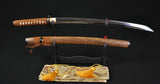 Handmade 31" Wakizashi Clay Tempered Blade Unokubi-zukuri Swords Katana - Handmade Swords Expert