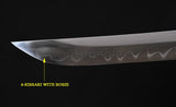 Handmade 31" Wakizashi Clay Tempered Blade Unokubi-zukuri Swords Katana - Handmade Swords Expert