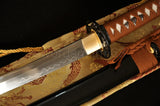 Clay Tempered Full Tang Blade Japanese Samurai Sword Wakizashi - Handmade Swords Expert