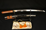 Clay Tempered Full Tang Blade Japanese Samurai Sword Wakizashi - Handmade Swords Expert
