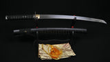 Handmade 31" Japanese Samurai Sword Wakizashi Folded Steel Blade - Handmade Swords Expert