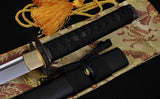 Handmade 31" Japanese Samurai Sword Wakizashi Folded Steel Blade - Handmade Swords Expert