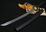 Handmade 31" Japanese Samurai Sword Wakizashi Folded Steel Blade - Handmade Swords Expert