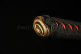 Monkey&snake Tsuba Japanese Wakizashi Sword Clay Tempered Katana Swords - Handmade Swords Expert