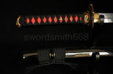 Monkey&snake Tsuba Japanese Wakizashi Sword Clay Tempered Katana Swords - Handmade Swords Expert