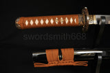 Clay Tempered Full Tang Blade Japanese Samurai Wakizashi Sword - Handmade Swords Expert