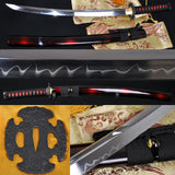 31" Handmade Japanese Samurai Wakizashi Sword Tempered Forged - Handmade Swords Expert