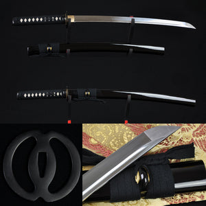 31" Japanese Samurai Musashi Sword Wakizashi Full Tang Blade Katana - Handmade Swords Expert