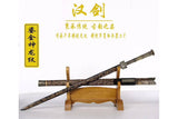 Chinese Han Dynasty Sword Traditional Handmade Black Blade - Handmade Swords Expert