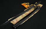 41" Handmade Japanese Samurai Ninja Sword Black Full Tang Hand Forged - Handmade Swords Expert