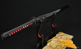 41" Handmade Japanese Samurai Ninja Sword Black Full Tang Hand Forged - Handmade Swords Expert