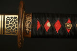 Japanese Samurai Katana Sword Folded Steel Blade Musashi Authentic - Handmade Swords Expert