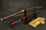 Japanese Samurai Katana Sword Folded Steel Blade Musashi Authentic - Handmade Swords Expert