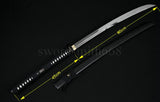 45" Long Japanese Samurai Sword Naginata Musashi Tsuba Full Tang Blade - Handmade Swords Expert