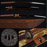 Folded Steel Full Tang Blade Japanese Samurai Katana Authentic Sword - Handmade Swords Expert