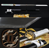 Clay Tempered Kiriha-zukuri Blade Katana Japanese Ninja Samurai Swords - Handmade Swords Expert